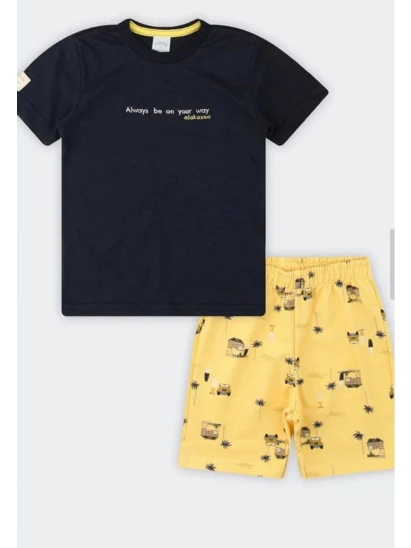 Conjunto Infantil Menino Summer Alakazoo Amarelo - 3 und