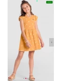 Vestido infantil Brandili Amarelo ( 6 anos)