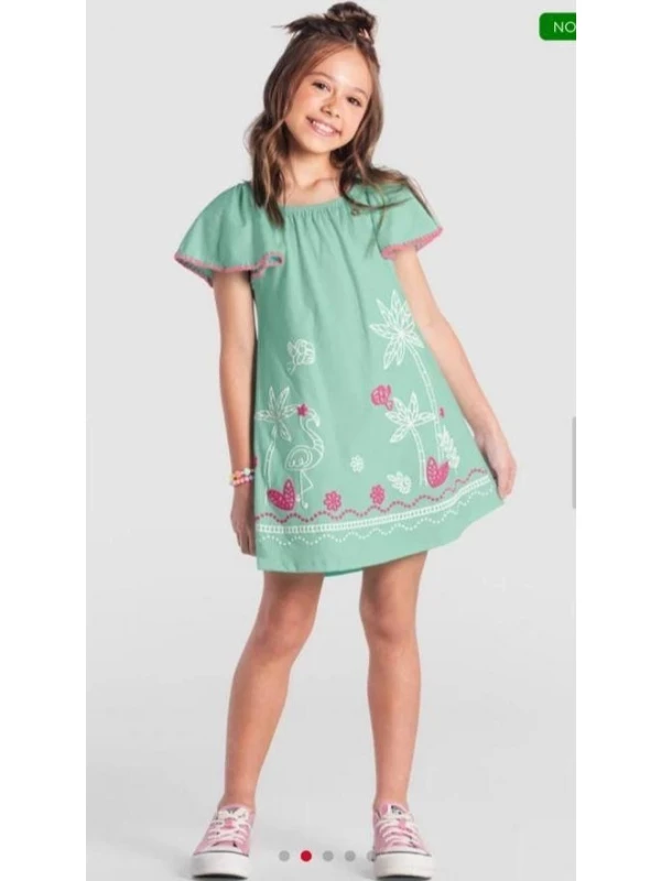 Vestido Infantil Brandili Verde