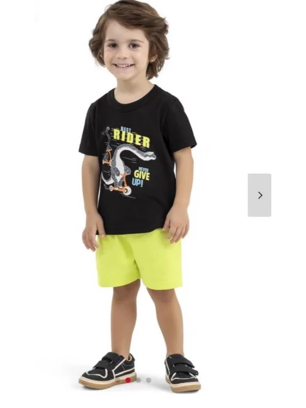 Conjunto Infantil Menino Best Rider Elian Preto - 3 anos