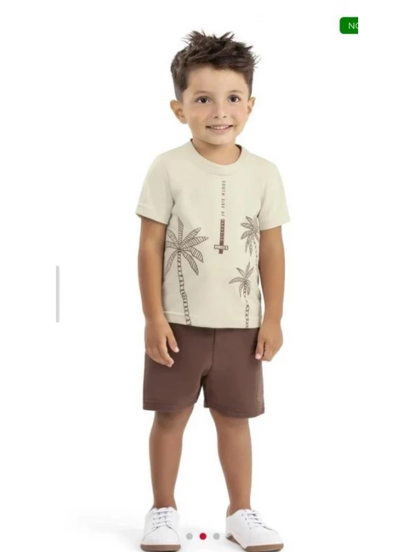 Conjunto Infantil Menino Paradise Elian Cinza - 2 anos