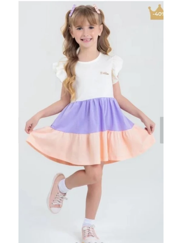  Vestido Infantil Verão Feminino Três Marias - Off-White