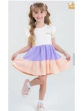  Vestido Infantil Verão Feminino Três Marias - Off-White
